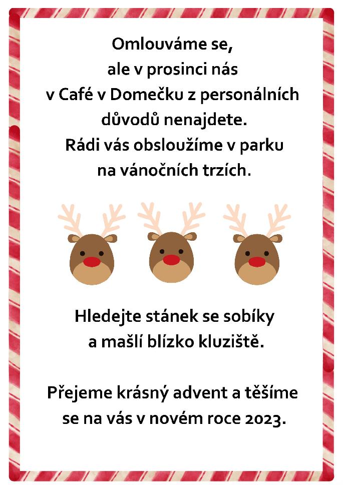 Domeček prosinec